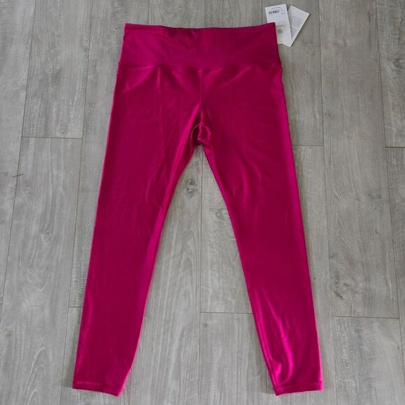 Athleta Pants - Athleta Elation shine tight leggings pink XL Barbiecore Activewear Yoga NWT
